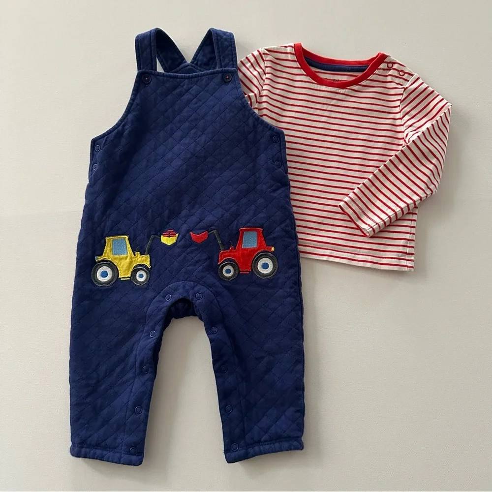 Baby Boden quilted navy